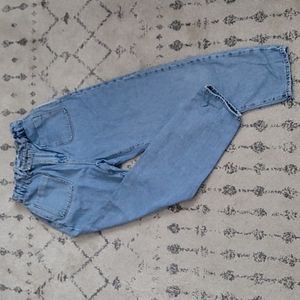 Zara Paperbag Mom Jeans